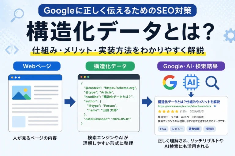 構造化データとは？Googleに内容を正しく伝えるためのSEO対策