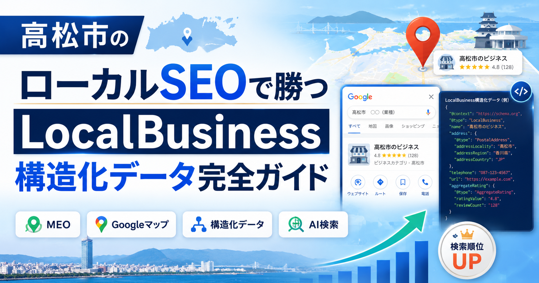 高松市内のライバルに勝つ！LocalBusiness構造化データがもたらす圧倒的SEO効果