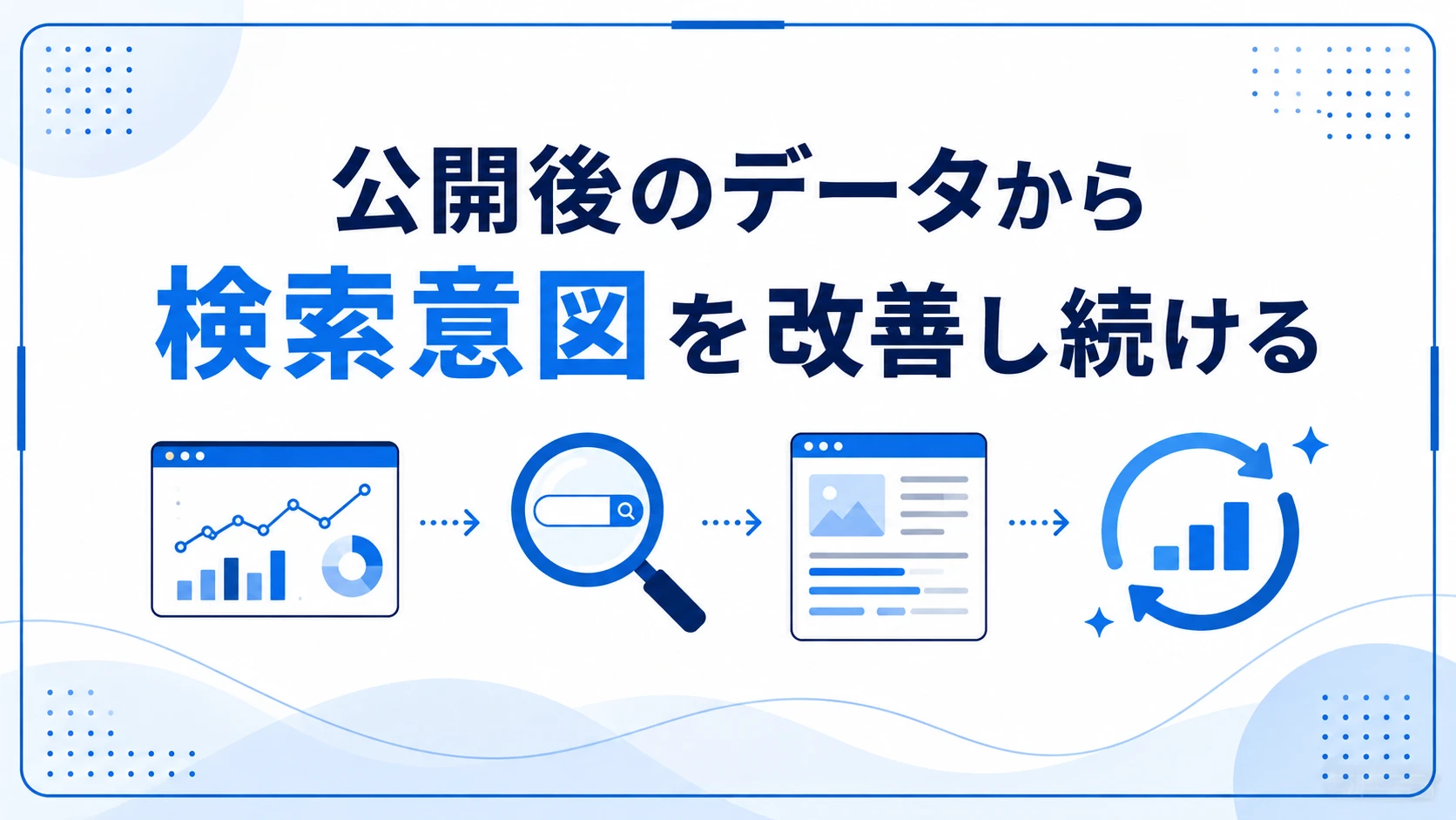 公開後のデータから検索意図を改善し続ける